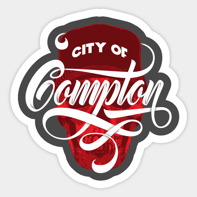 City of Compton Compton Sticker TeePublic